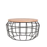Salontafel Pixel - Zwart - Metaal - XL Salontafel Pixel - Zwart - Metaal - XL