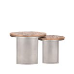 Salontafel Set Bunch - Rough - Mangohout Salontafel Set Bunch - Rough - Mangohout
