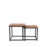 Salontafel Set Twain - Rough - Mangohout Salontafel Set Twain - Rough - Mangohout