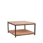 Salontafel Vintage - Rough - Mangohout - 80x80 cm Salontafel Vintage - Rough - Mangohout - 80x80 cm