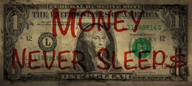 Money never sleeps brown/red Money never sleeps brown/red