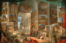 Galleria con vedute di Roma Galleria con vedute di Roma