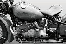 Vintage American motorbike ZW Vintage American motorbike ZW