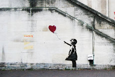 Banksy, Girl with balloon Banksy, Girl with balloon