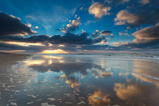 Beautiful sunset in Zandvoort Beautiful sunset in Zandvoort