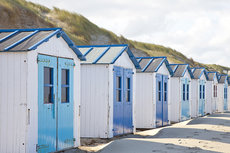 Little houses on the beach Little houses on the beach