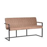 Eetkamerbank Denmark - Stone - Microfiber - 155 cm Eetkamerbank Denmark - Stone - Microfiber - 155 cm