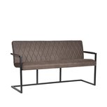 Eetkamerbank Denmark - Antraciet - Microfiber - 155 cm Eetkamerbank Denmark - Antraciet - Microfiber - 155 cm