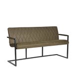 Eetkamerbank Denmark - Army green - Microfiber - 155 cm Eetkamerbank Denmark - Army green - Microfiber - 155 cm