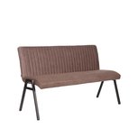 Eetkamerbank Matz - Truffel grijs - Microfiber - 145 cm Eetkamerbank Matz - Truffel grijs - Microfiber - 145 cm