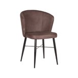 Eetkamerstoel Wave - Truffel grijs - Microfiber Eetkamerstoel Wave - Truffel grijs - Microfiber