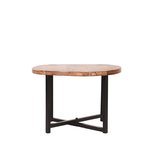 LABEL51 Bijzettafel Dex - Rough - Mangohout - Rond - 60 cm LABEL51 Bijzettafel Dex - Rough - Mangohout - Rond - 60 cm