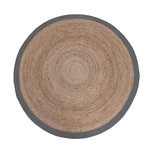 LABEL51 Vloerkleed Jute - Grijs - Jute - 180x180 cm LABEL51 Vloerkleed Jute - Grijs - Jute - 180x180 cm