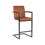LABEL51 Barkruk Denmark - Cognac - Microfiber LABEL51 Barkruk Denmark - Cognac - Microfiber