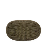 LABEL51 Poef Knitted - Army green - Katoen - L LABEL51 Poef Knitted - Army green - Katoen - L