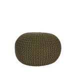 LABEL51 Poef Knitted - Army green - Katoen - M LABEL51 Poef Knitted - Army green - Katoen - M