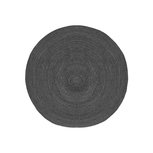 LABEL51 Vloerkleed Jute - Antraciet - Jute - 120 cm LABEL51 Vloerkleed Jute - Antraciet - Jute - 120 cm