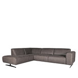 LABEL51 Hoekbank Modena - Antraciet - Microfiber - Ottomane + 2,5-Zits LABEL51 Hoekbank Modena - Antraciet - Microfiber - Ottomane + 2,5-Zits