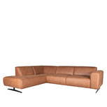 LABEL51 Hoekbank Modena - Cognac - Leder - Ottomane + 2,5-Zits LABEL51 Hoekbank Modena - Cognac - Leder - Ottomane + 2,5-Zits
