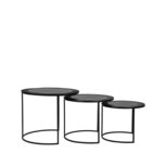 LABEL51 Salontafel Set Tres - Zwart - Metaal LABEL51 Salontafel Set Tres - Zwart - Metaal