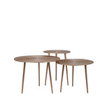 LABEL51 Salontafel Set Nobby - Antiek goud - Metaal - 60 cm LABEL51 Salontafel Set Nobby - Antiek goud - Metaal - 60 cm