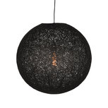LABEL51 Hanglamp Twist - Zwart - Vlas - 55 cm LABEL51 Hanglamp Twist - Zwart - Vlas - 55 cm