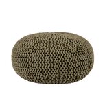LABEL51 Poef Knitted - Army green - Katoen - L Poef LABEL51 Poef Knitted - Army green - Katoen - L Poef