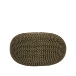 LABEL51 Poef Knitted - Army green - Katoen - L Poef LABEL51 Poef Knitted - Army green - Katoen - L Poef