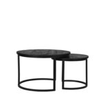 LABEL51 Salontafel Double - Zwart - Mangohout Salontafels LABEL51 Salontafel Double - Zwart - Mangohout Salontafels