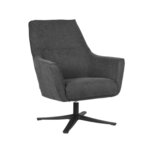 LABEL51 Fauteuil Tod - Antraciet - Weave Fauteuils LABEL51 Fauteuil Tod - Antraciet - Weave Fauteuils