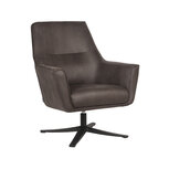 LABEL51 Fauteuil Tod - Antraciet - Microfiber Fauteuils LABEL51 Fauteuil Tod - Antraciet - Microfiber Fauteuils