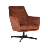 LABEL51 Fauteuil Toby - Rust - Velours Fauteuils LABEL51 Fauteuil Toby - Rust - Velours Fauteuils