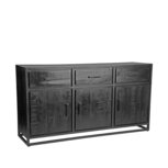 LABEL51 Dressoir Chili - Zwart - Mangohout Dressoirs LABEL51 Dressoir Chili - Zwart - Mangohout Dressoirs