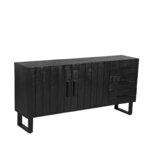 LABEL51 Dressoir Santos - Zwart - Mangohout Dressoirs LABEL51 Dressoir Santos - Zwart - Mangohout Dressoirs