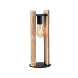 LABEL51 Tafellamp Woody 18x18x45 cm - Rough - Hout Tafellampen LABEL51 Tafellamp Woody 18x18x45 cm - Rough - Hout Tafellampen