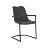 LABEL51 Eetkamerstoel Bono - Antraciet - Weave Eetkamerstoelen LABEL51 Eetkamerstoel Bono - Antraciet - Weave Eetkamerstoelen