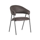 LABEL51 Eetkamerstoel Lowen - Antraciet - Microfiber Eetkamerstoelen LABEL51 Eetkamerstoel Lowen - Antraciet - Microfiber Eetkamerstoelen