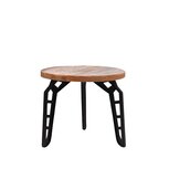 Berghuis Bijzettafel Flintstone - Rough - Mangohout - Rond - 45 cm Berghuis Bijzettafel Flintstone - Rough - Mangohout - Rond - 45 cm