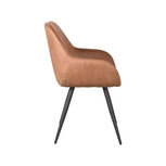 Berghuis Eetkamerstoel Fender - Cognac - Micro Suede Berghuis Eetkamerstoel Fender - Cognac - Micro Suede