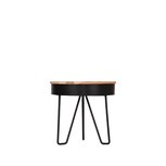 Berghuis Bijzettafel Saran - Zwart - Metaal - Rond - 44 cm Berghuis Bijzettafel Saran - Zwart - Metaal - Rond - 44 cm
