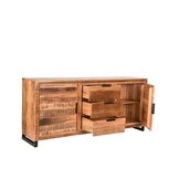 Berghuis Dressoir Glasgow - Rough - Mangohout - 190 cm Berghuis Dressoir Glasgow - Rough - Mangohout - 190 cm
