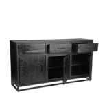 Berghuis Dressoir Chili - Zwart - Mangohout Berghuis Dressoir Chili - Zwart - Mangohout
