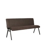Berghuis Eetkamerbank Matz - Antraciet - Microfiber - 175 cm Berghuis Eetkamerbank Matz - Antraciet - Microfiber - 175 cm