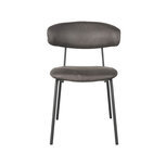 Berghuis Eetkamerstoel Zack - Antraciet - Micro Suede Berghuis Eetkamerstoel Zack - Antraciet - Micro Suede