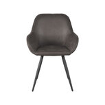 Berghuis Eetkamerstoel Fender - Antraciet - Micro Suede Berghuis Eetkamerstoel Fender - Antraciet - Micro Suede