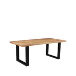 Berghuis Eetkamertafel Zeth - Rough - Mangohout - 180x90 cm Berghuis Eetkamertafel Zeth - Rough - Mangohout - 180x90 cm