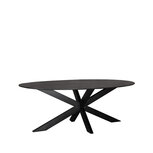 Berghuis Eetkamertafel Zion - Zwart - Mangohout Berghuis Eetkamertafel Zion - Zwart - Mangohout