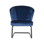 Berghuis Fauteuil Flow - Blauw - Fluweel Berghuis Fauteuil Flow - Blauw - Fluweel