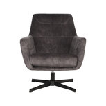 Berghuis Fauteuil Toby - Antraciet - Velours Berghuis Fauteuil Toby - Antraciet - Velours