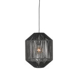 Berghuis Hanglamp Ibiza - Zwart - Jute - 1-Lichts Cilinder Berghuis Hanglamp Ibiza - Zwart - Jute - 1-Lichts Cilinder